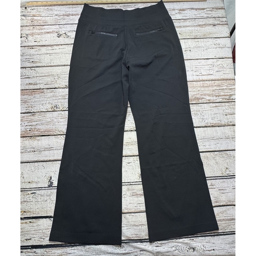 Athleta Venice Flare Pant Black Stretch Active Flared Pants Work Size Large NEW - Picture 10 of 10